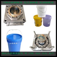 定做PE油漆桶塑料模具	PP真石仿鐵桶模具注塑加工