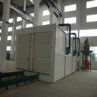 機械回收式噴砂房 晉城噴砂機 火車頭焊接除銹清理焊痕