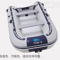 4人出口加厚橡皮艇,硬底木板條充氣船